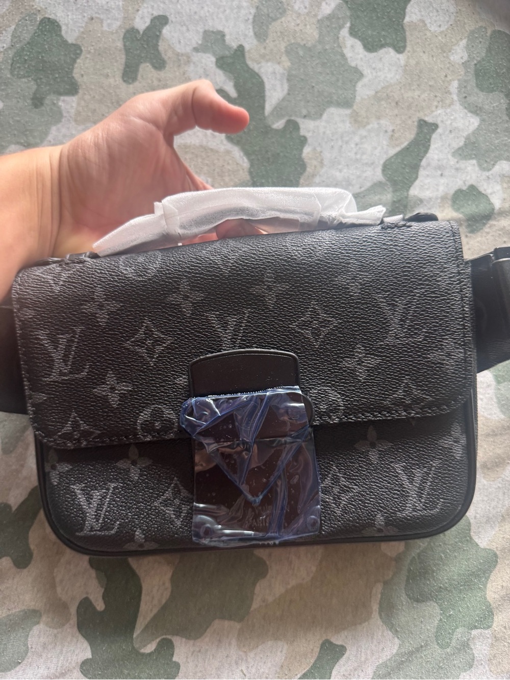 Louis Vuitton Black Monogram Crossbody with Dark Hardware